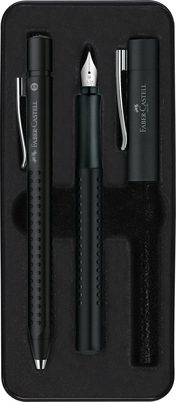 SET STILOU + PIX GRIP 2011 NEGRU FABER-CASTELL SET STILOU + PIX GRIP 2011 NEGRU FABER-CASTELL